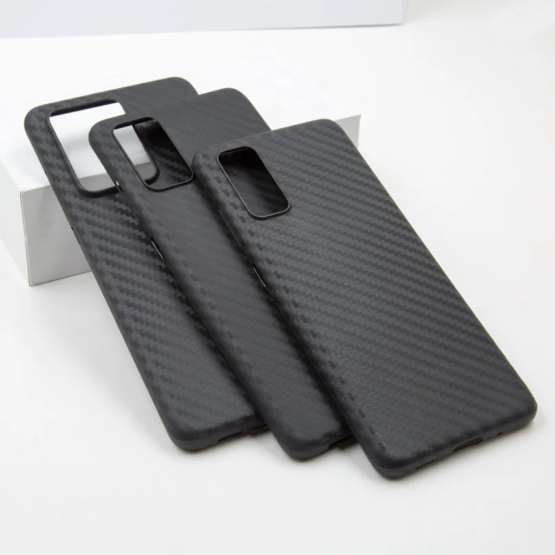 Suitable for Samsung S20 ultra anti-drop mobile phone case S20Plus ultra-thin carbon fiber pattern mobile phone protective case