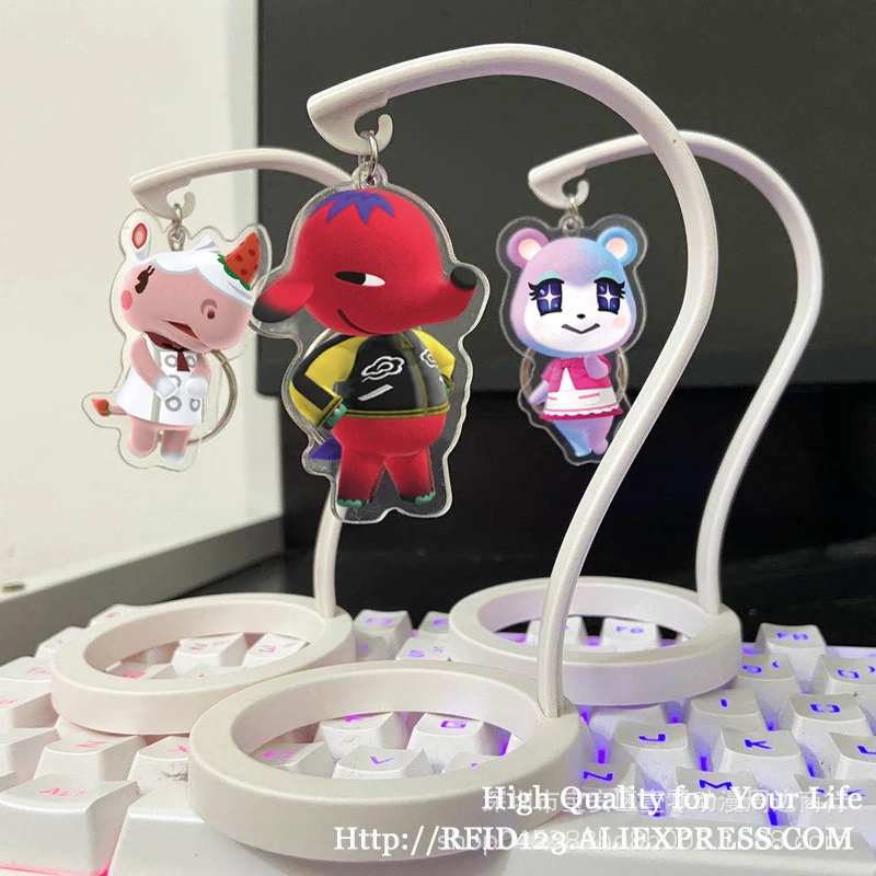 Julia Key Chain Animal Crossing Keychains Fashion Jewelry Accessories Cute Shaped Pendants Keyrings