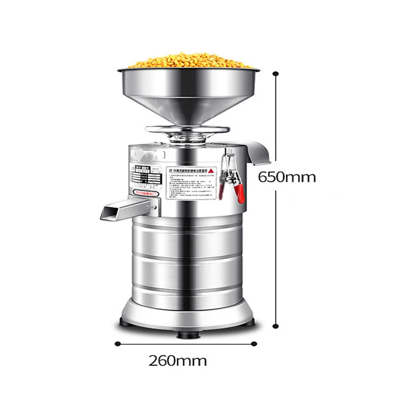 750 واط التلقائي حليب الصويا متجر الإفطار التجاري التوفو آلة الدماغ المنزلية طاحونة الحجر الكهربائية الصغيرة تكرير للبيع