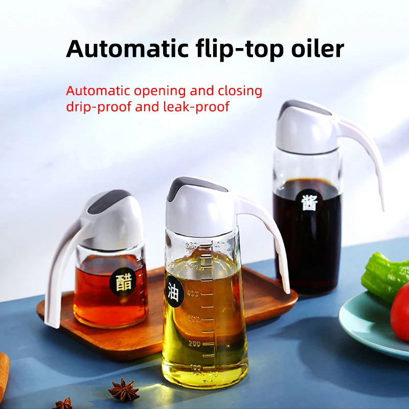 

Obelix Transparent Glass Oil Pot Household Leak-Proof Oil Jar Soy Sauce Vinegar Bottles Cooking Wine Seasoning Kitchen Tools
