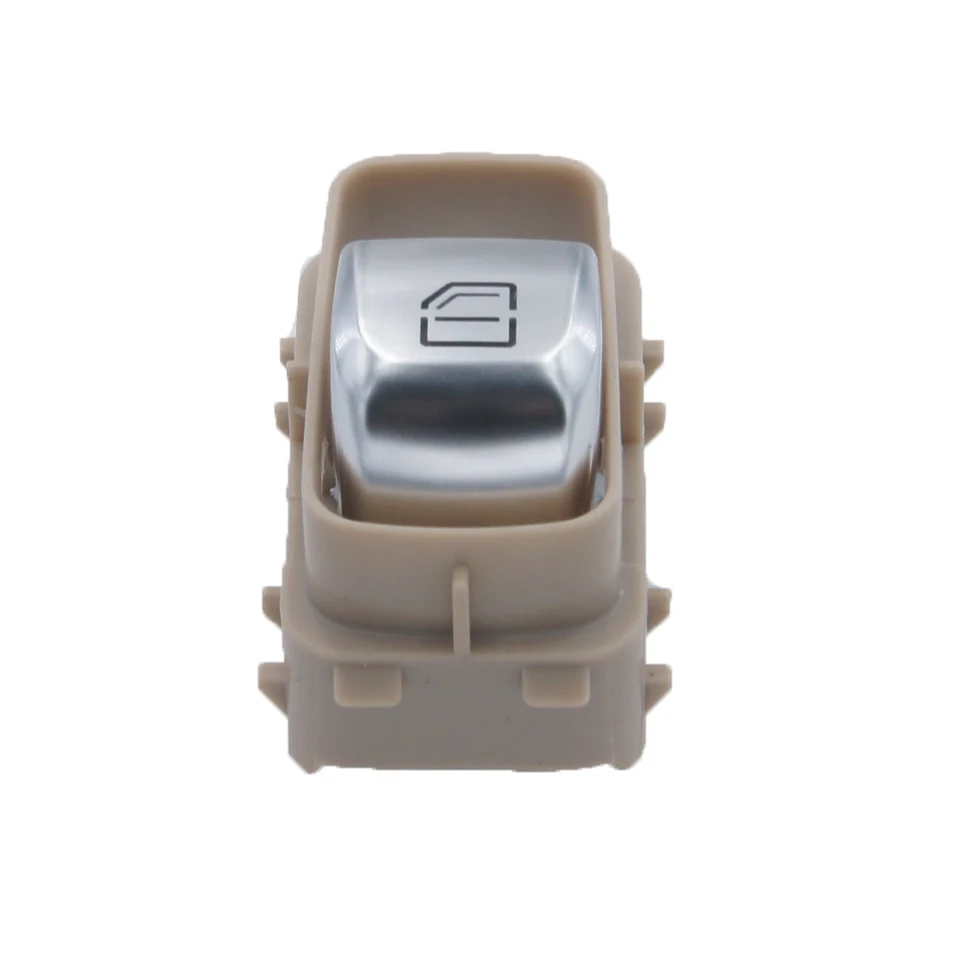 Sorghum A2059051513  Beige/Black Single Power Window Switch Button For Mercedes-Benz C200 C300 C63 AMG 15-16