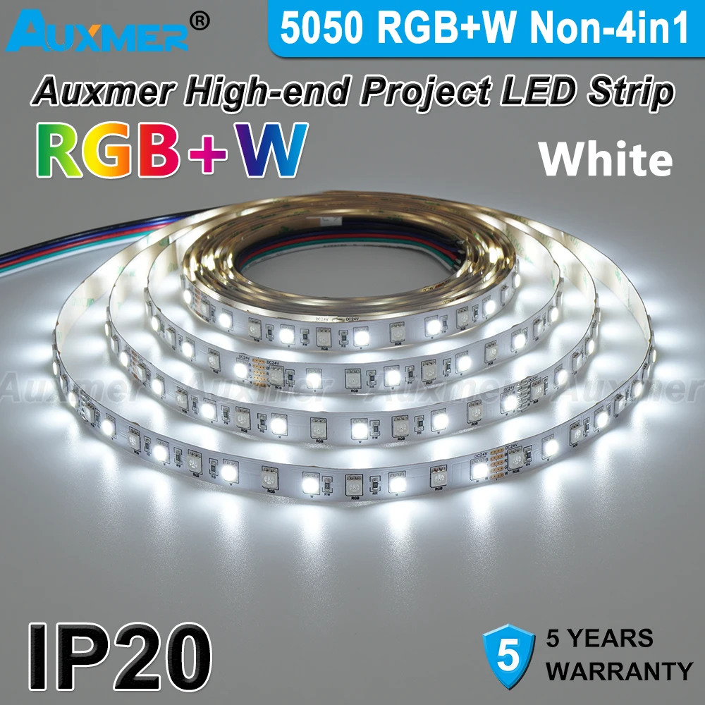 5050RGB + W LED Streifen Lichter, CRI90,96 oder 72 oder 60LEDs/m,RGBW, non-4in1, IP20,DC24V, für KTV, unterhaltung zimmer, sport zimmer, DIY