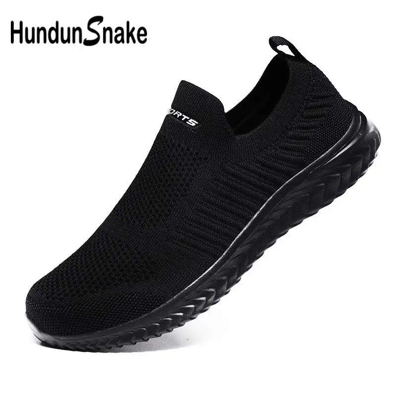 Plus Size Summer Without Laces Socks Shoes Man Sneakers Sports Shoes Women Sport Shoes Man Running Black Footwear Training D-424