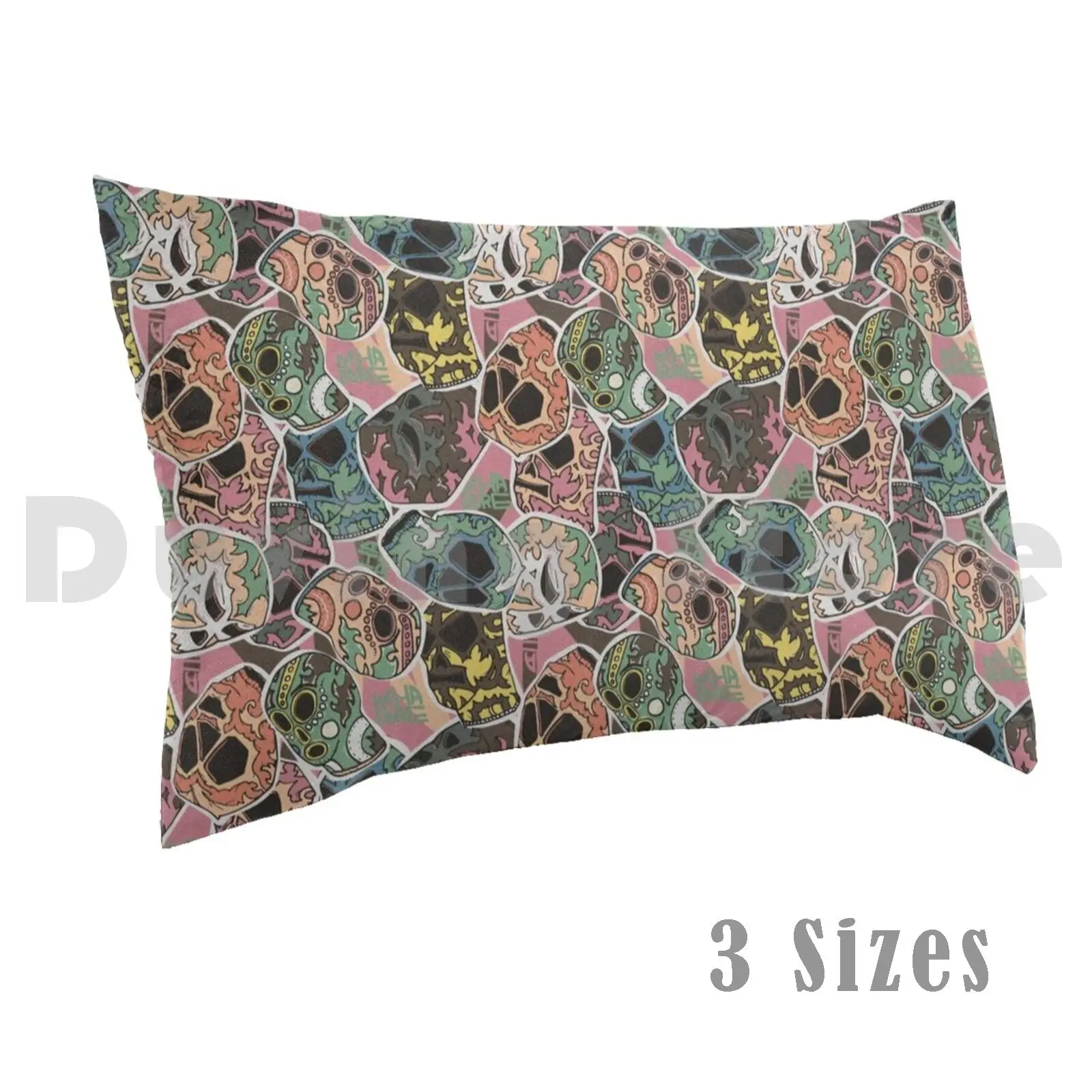 Funda de almohada con estampado sin costuras de lucha mexicana Lucha Libre lucha Lucha película Nacho Libre Jack