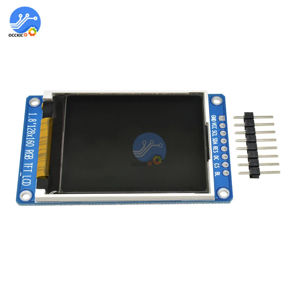 1.8 "นิ้ว OLED LCD โมดูลจอแสดงผลสี RGB 128X160 TFT ST7735S Driver DC 3.3V สำหรับ Arduino ของตกแต่งงานปาร์ตี้
