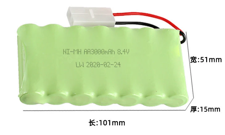 Ni-Mh 8.4v 3000mah Battery With USB Charger For Rc toys Car Tank Train Robot Boat Gun AA 8.4v Rechargeable Battery Pack