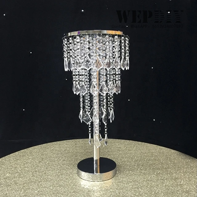 

12pcs)wedding table flower stand centerpieces acrylic flower stand chandelier crystal centerpiece for wedding banquet decor1790