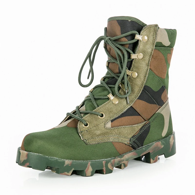 Summer Men\'s Outdoor  Camouflage Hiking Safety Boots Shoes Men Anti-slip Hunting Tactical Boots