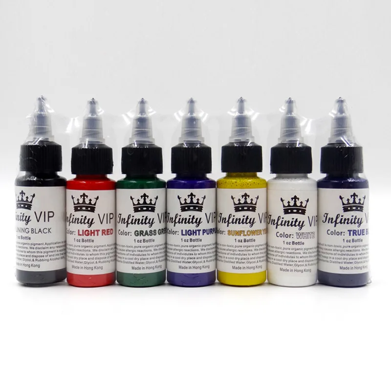 30ML/Bottle Professional Tattoo Pigment Inks Safe Half Permanent Tattoo Paints Supplies For Body Beauty Tattoo Art Tattoo Ink