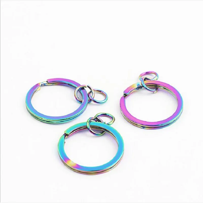 

10pcs/lot luggage and handbag hardware accessories, ring inner diameter 2.5 cm color hanging and plating hardware keychain