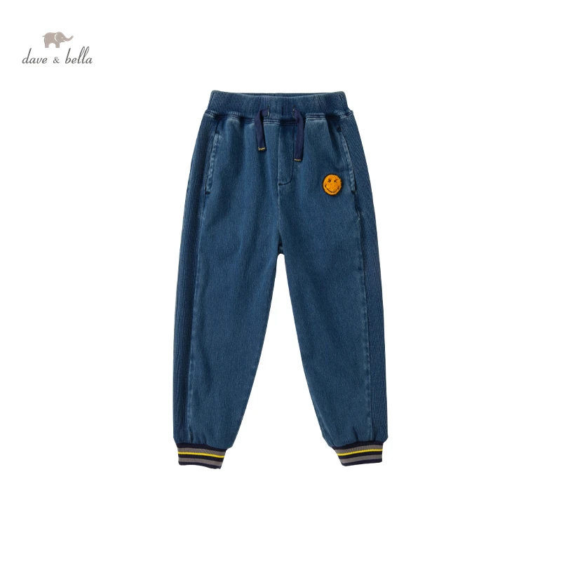 

DK1220863 dave bella spring 5Y-13Y kids boys fashion soild sports pockets pants children boutique casual full-length pants