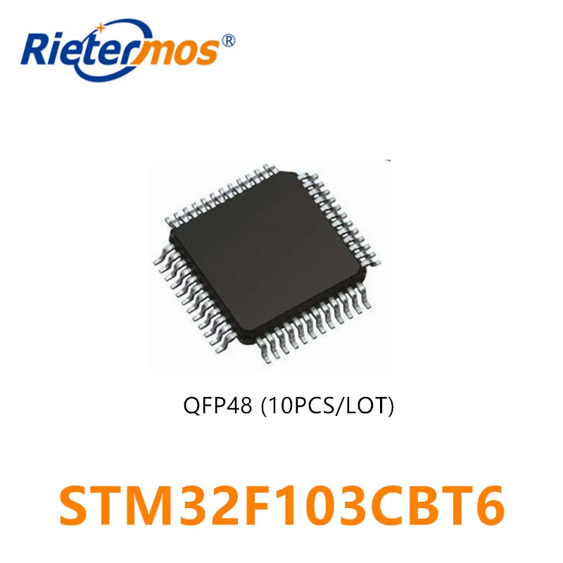 10 قطعة STM32F103 STM32F103CBT6 32F103CB STM32F103CB QFP48 الأصلي