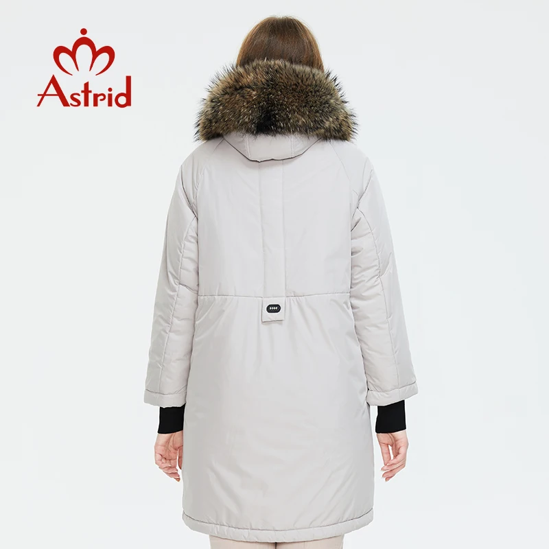 Astrid Vrouwen Winter Jacket Voor Vrouwen Parka 2022 Vrouwelijke Lange Gewatteerde Jas Oversized Warme Kleding Met Bont Capuchon Bovenkleding