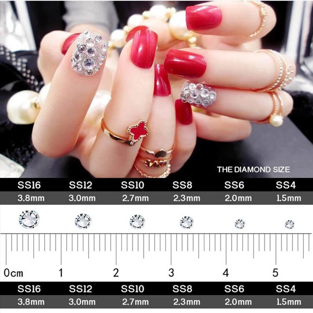 New listing 12 style 60pcs nail art rhinestone  mixed shape flat glass crystal for DIY nail decoration Free shipping