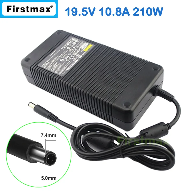 for DELL 210W Laptop Charger 19.5V 10.8A for Precision M6400 M6500 M6700 PA-7E D846D DA210PE1-00 AC Adapter Power Supply