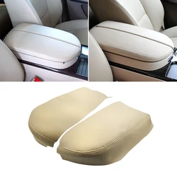 For Acura MDX 2007 2008 2009 2010 2011 2012 2013 Microfiber Leather Center Console Lid Armrest Cover Protection Trim 2pcs Beige