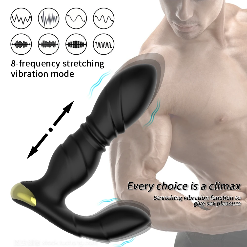 Vibromasseur Anal Télescopique existent pour Femme, Chargement USB, Énergie de la Prostate, Culotte Portable, Gode, StiLiban ateur de Clitoris, Sex