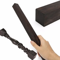 New 30*2.5*2.5cm Black Ebony Lumber Gabon Handle Blank For Musical Instruments