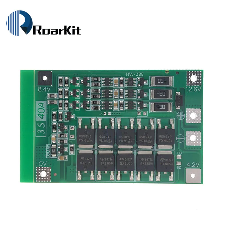 3S/4S 40A 60A Li-ion płyta zabezpieczająca baterię litową 18650 PCB BMS dla silnik do wiertarki 11.1V 12.6V/14.8V 16.8V wzmocnienie/równowaga