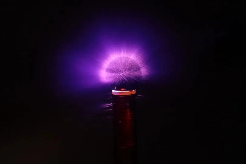 Mini Mini Spark Gap Tesla Coil Spray Arc Pull Arc Lighting Finished