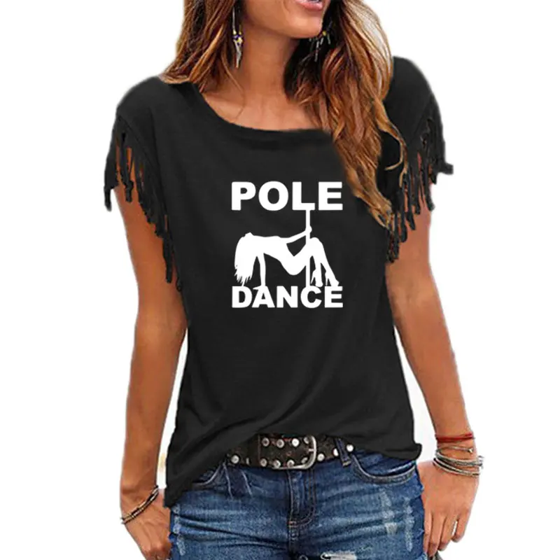 Pole Dance Printed  T Shirt Cotton Short Sleeve O-neck Funny Tshirt For Women Casual Tee  Summer Tops