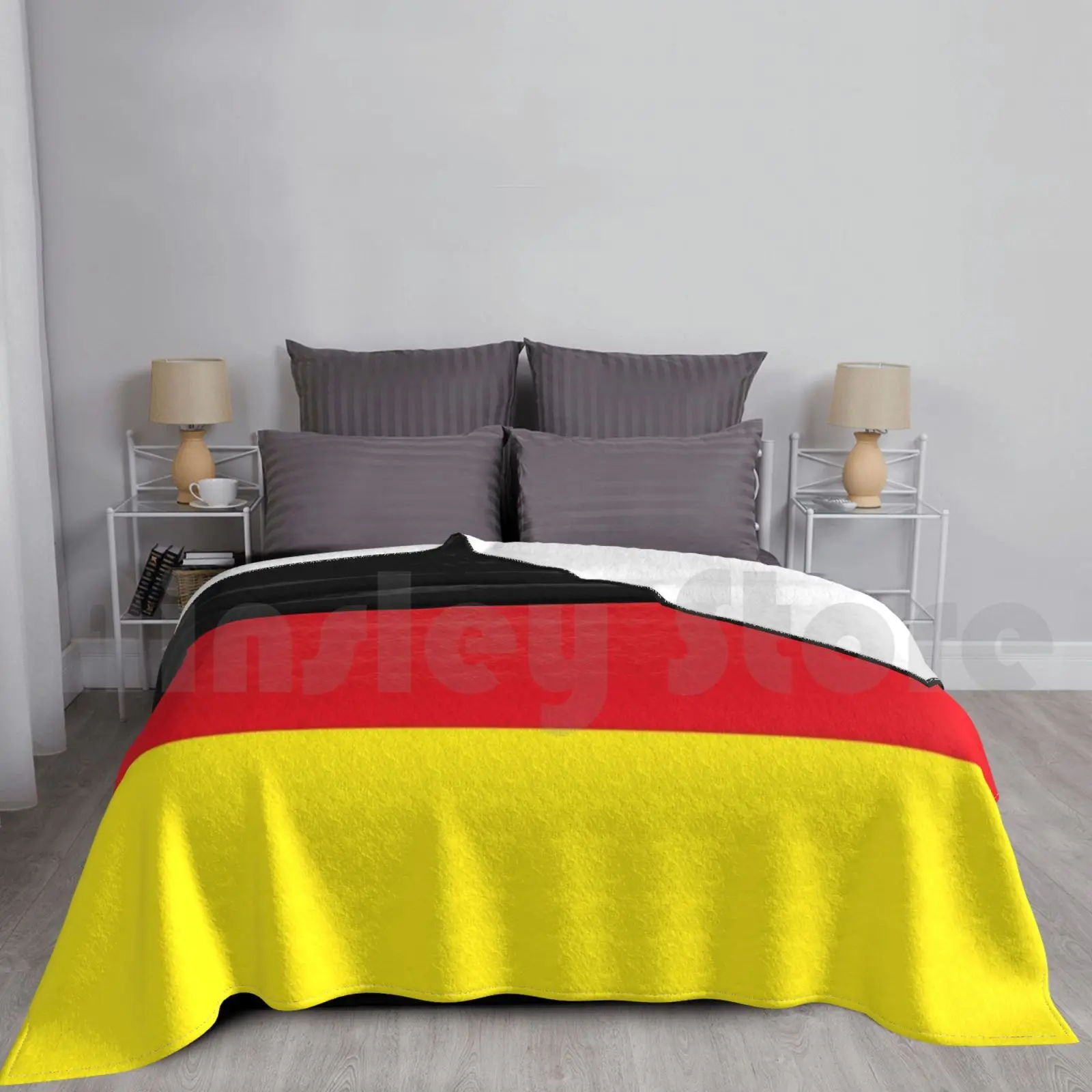 Flag Of Germany , German Flag , Germany , Flag , Flagge Deutschlands , German Blanket For Sofa Bed Travel Flag