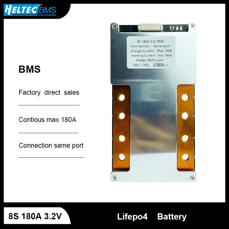 Wholesale 24V 3000W LifePO4 BMS 8S 180A 18650 BMS Balance Board for 3.2V  Battery protection board 24V motor/energy storage