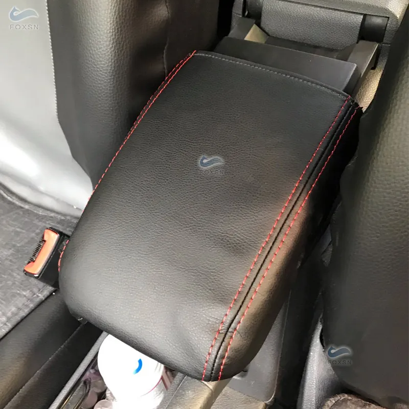 Car Accessories Center Control Armrest Box Cover Microfiber Leather Pad For VW Golf 5 MK5 Jetta 2005 2006 2007 2008 2009 2010