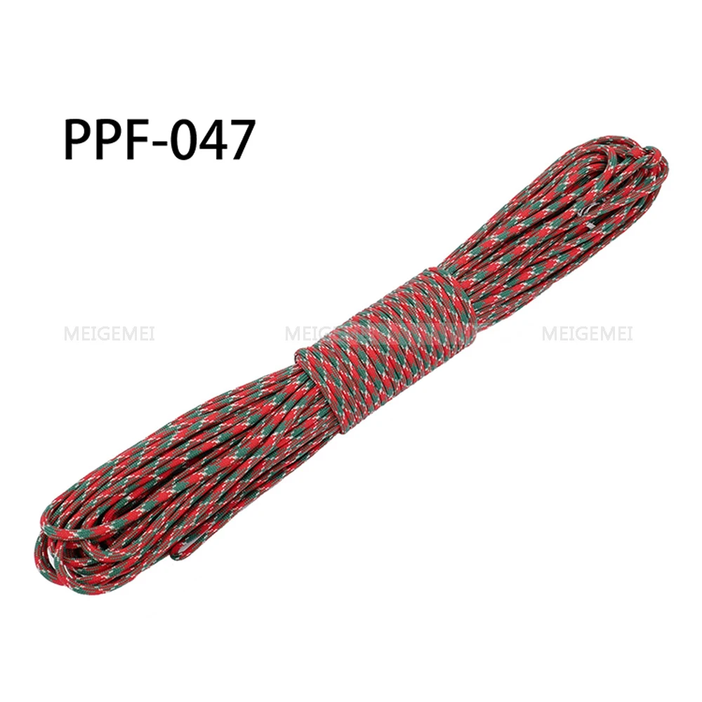 1pcs Christmas Series 550 Paracord Parachute Cord Lanyard Mil Spec Type III 7 Strand Core 100 FT Christmas Gift