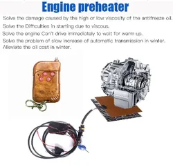 universal 12 v heater Auto Engine Heater fan Car Preheater Coolant Heating Air Diesel Parking Heater with remoe control AND led