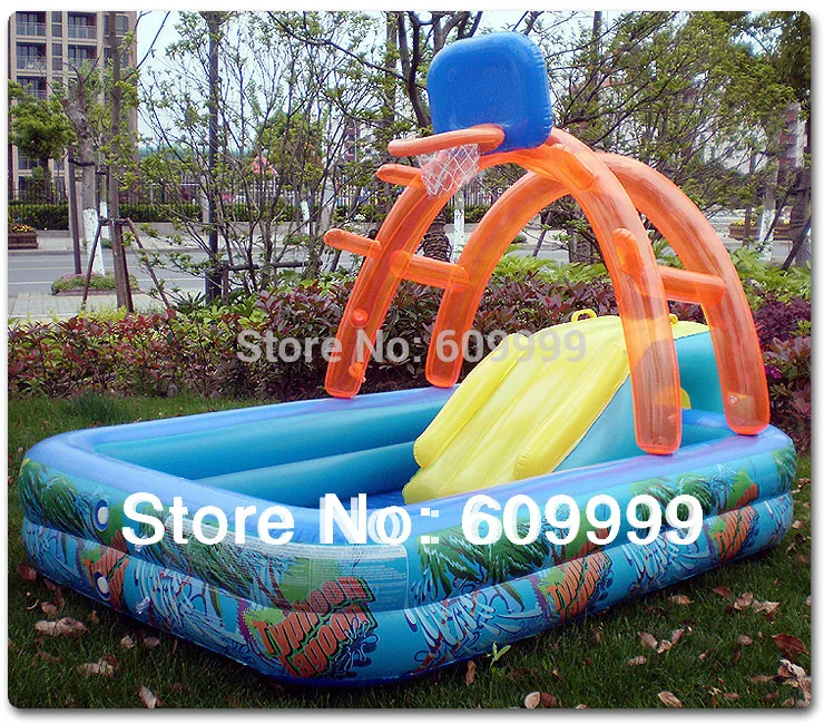 New Arrival!Multifunctional Castle-Shape Inflatable Paddling Pool/Swimming Pool For Kid Made Of High Density Tough PVC/Play Pool