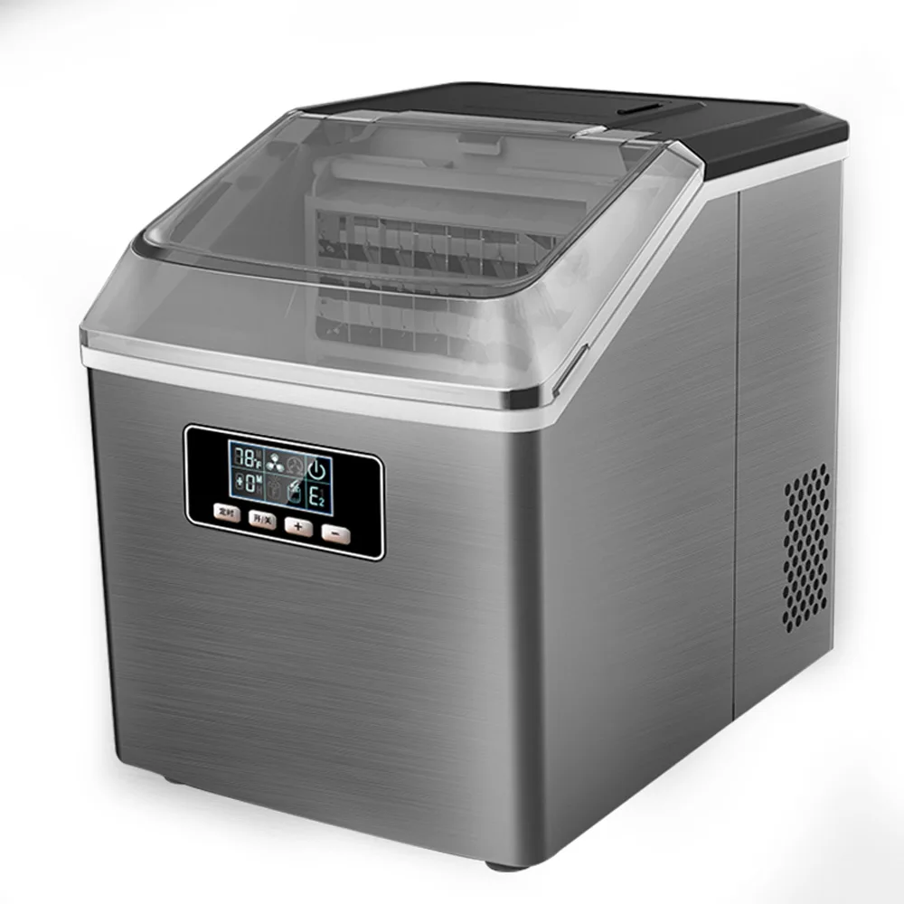 Macchina per fabbricare il ghiaccio del cubo commerciale macchina per fare il ghiaccio del negozio di tè al latte piccola macchina automatica per fabbricare il ghiaccio del cubo della famiglia