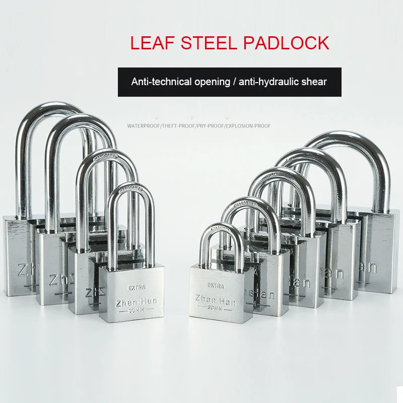 

30/40mm Steel Padlock Head Lock Small Locks Door Waterproof Rustproof Not Rust Lock Core Not Opening Each Other Include 4 keys