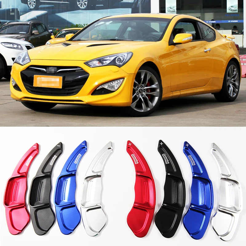 

Steering Wheel Shift Paddle Shifter Extension For Hyundai Genesis Coupe 2015-2016 Car-styling