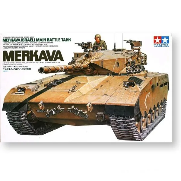 

Tamiya пластиковая сборка военная модель 1/35 Израиль Меркава основной боевой танк для взрослых Коллекция DIY Набор для сборки 35127