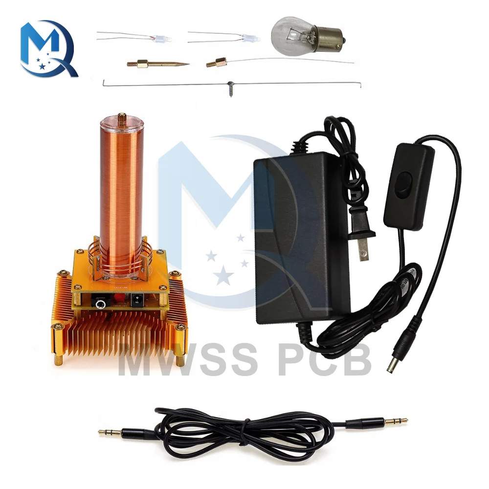 DC 8V 32V Plasma Music For Tesla Coil Module Bluetooth Toy Module Gold Power Supply Speaker Wireless Transmission Sound Solid