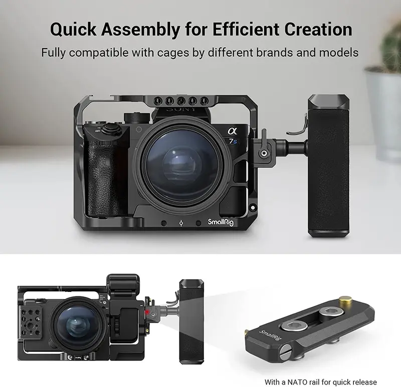 Punho Giratório SmallRig 360° NATO para Câmera DSLR Sony — foto 3