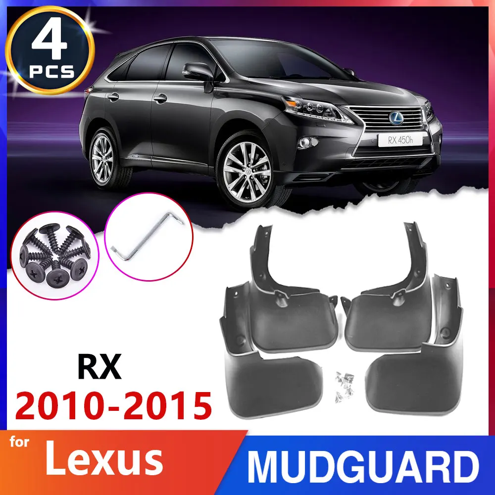 Car Mudflaps Mudguard Fender Mud Flap for Lexus RX RX270 RX300 350 400h 2010~2015 2011 2012 Splash Guards Car Accessories Goods