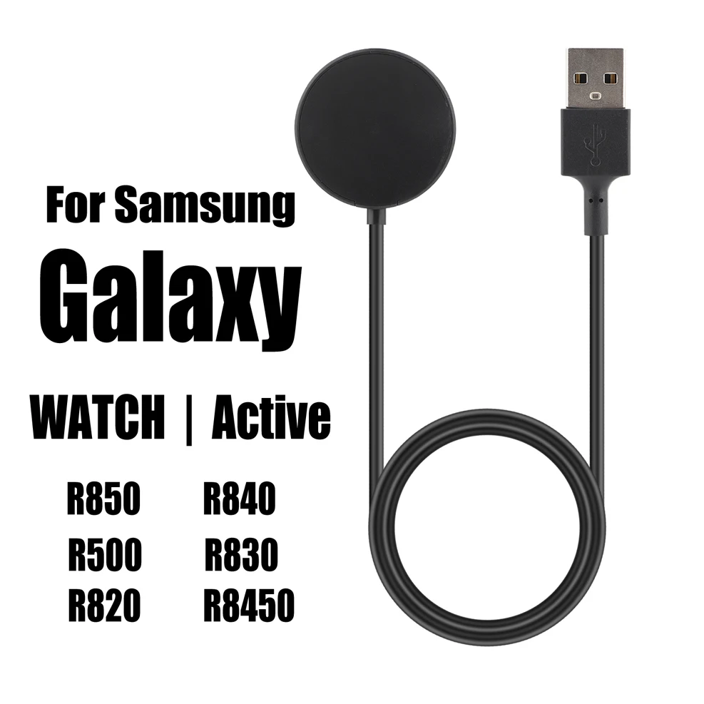 For Samsung Galaxy Watch 3 41/44mm SM R840 R850 Smart Watch Active 2 USB Charger Cable Base Fast Charging Dock Watch Charger Pad