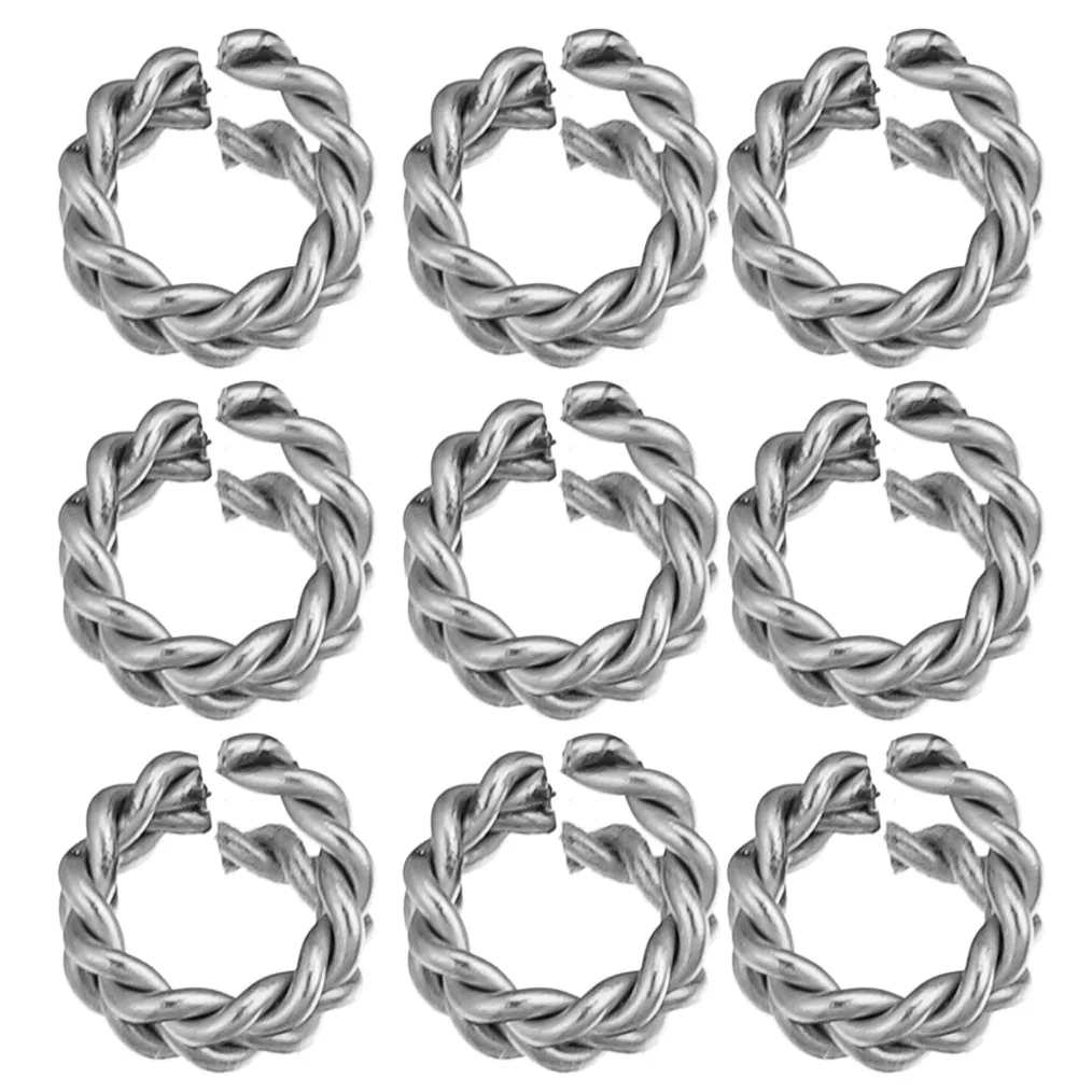 50pcs/lot 6/8/10/12mm Special Stainless Steel Spiral Open Split Jump Rings Connectors for Jewelry Making Accessories Wholesale