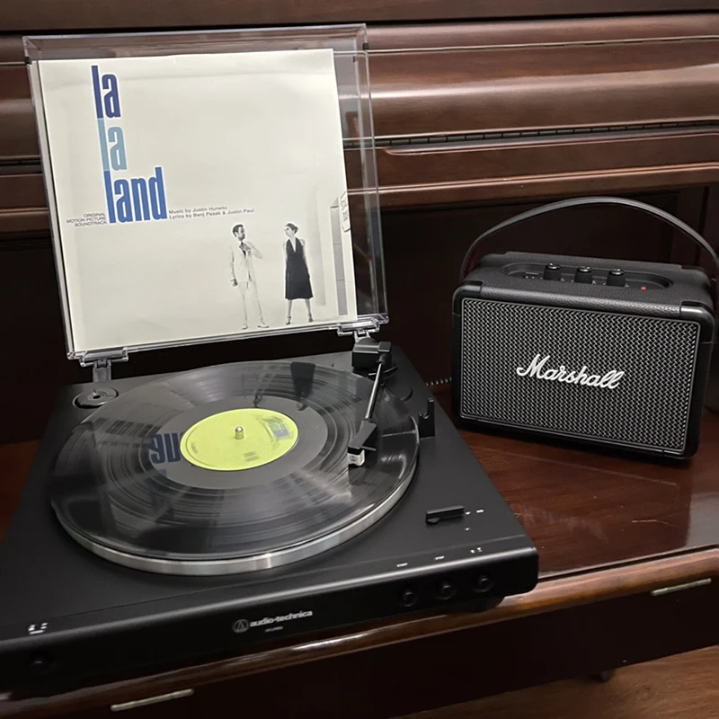 Stylet à cartouche magnétique MM avec platine vinyle LP, lecteur de disque Gramophone rétro 33/45/RPM, plateau tournant en vinyle LP