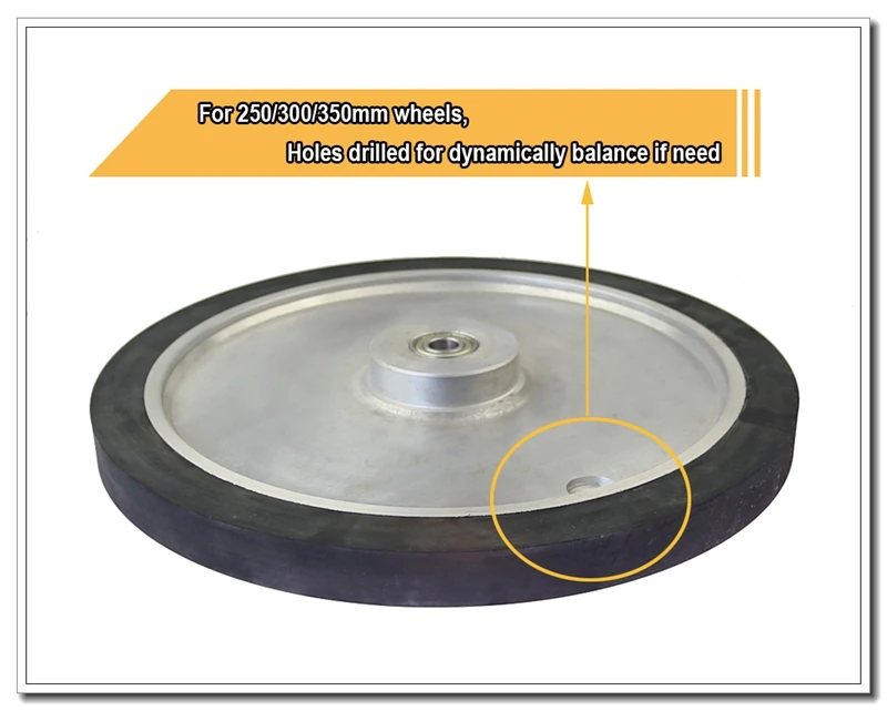 1 Stück 150-350*25mm Gummi Kontakt rad Bands chl eifer Teile Schleif bands atz – Detail 1