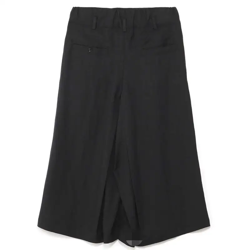 

Весна/лето, новая мужская супер свободная юбка, юбка, повседневные широкие брюки, однотонные прямые брюки выше колена, пять прямых брюк
