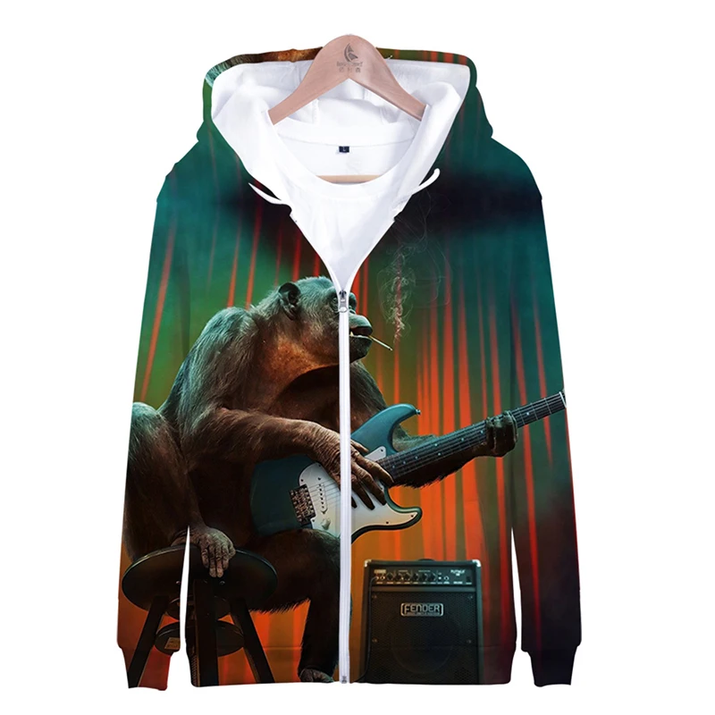 

Funny 3d Hoody Music Electric Tone Guitar Costume Men Women Zipper Hoodies Jackets Tops Long Sleeve Unisex 3D Hooded Sweatshirts