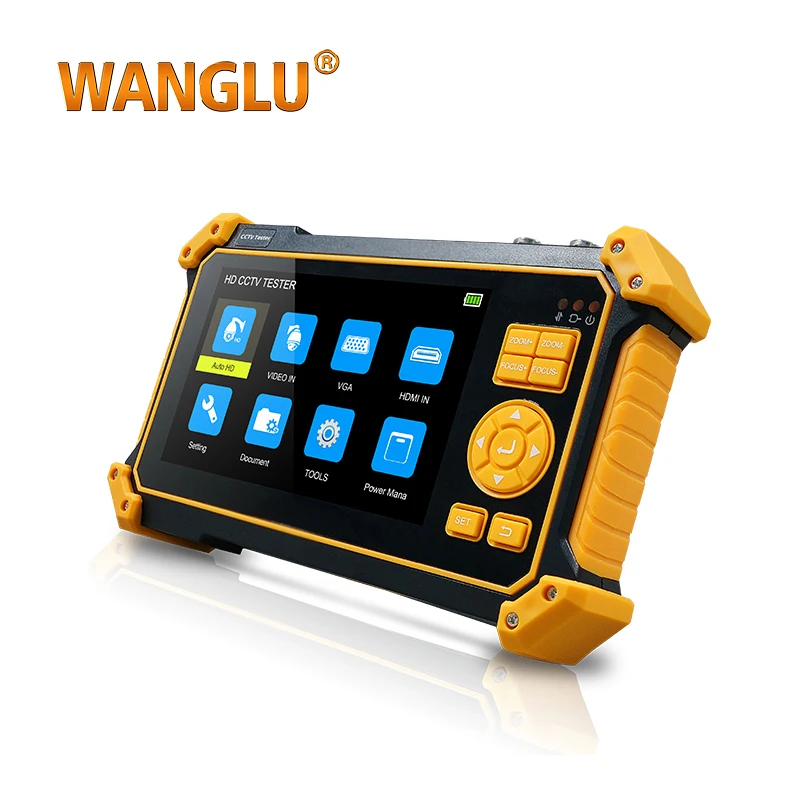 WANGLU 8MP CVI TVI AHD SDI Analog VGA & 4K HD input Cable tracer 8 IN 1 HD CCTV Tester