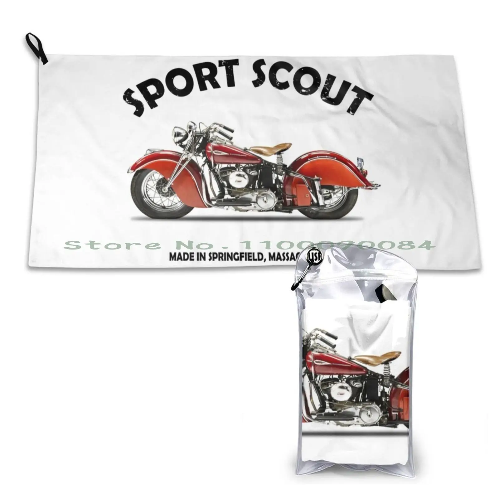 The Vintage Sport Scout Motorcycle Quick Dry Towel Gym Sports Bath Portable Worm On String Reject Humanity Waterparks Worms