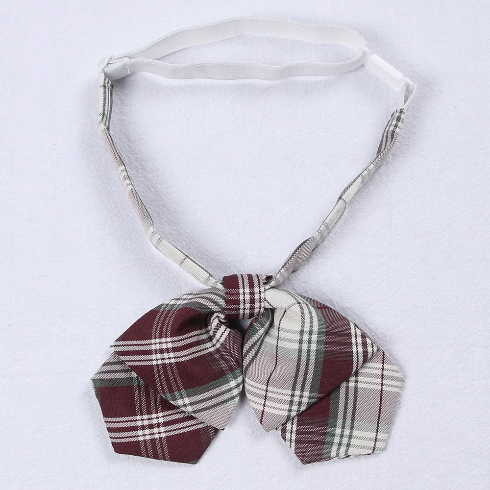 ใหม่ Jk Bow Tie Plaid ชุดคอผีเสื้อ Cravat ญี่ปุ่น High School นักเรียนหญิง Preppy Chic ฟรีผูกตรวจสอบ Knot