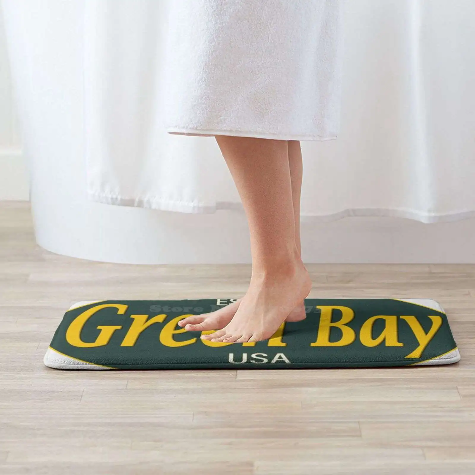 Green Bay Football Team 2020 Soft Cushion Home Carpet Door Mat Car Rug Wisconsin Sports Go Pack Go Lambeau Nfc Cheeseheads