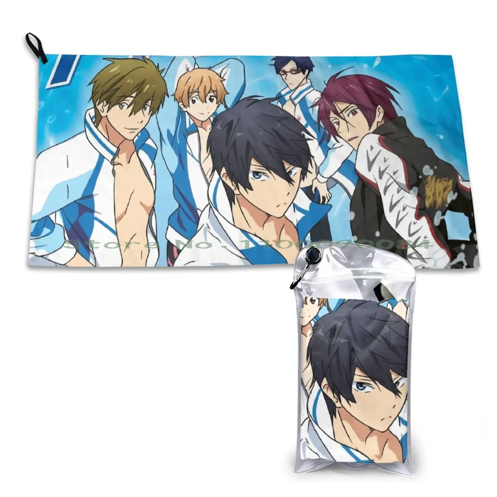 Free! Anime Quick Dry Towel Gym Sports Bath Portable Baseball Texas Softball Football Sports Basketball Aggie Soft