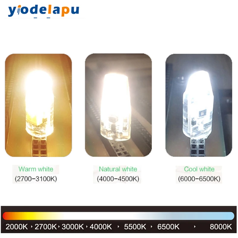 G4 LED Bulb 3W Flicker Free AC DC 12V G4 Bi Pin Spotlight Light Lampada Lighting Replace 30W Halogen Lamp Chandelier